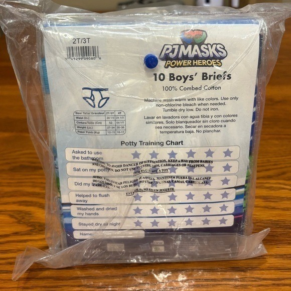 PJ Masks Power Heroes Toddler Boys Briefs 2T-3T 10-Pack NWT - Picture 4 of 4